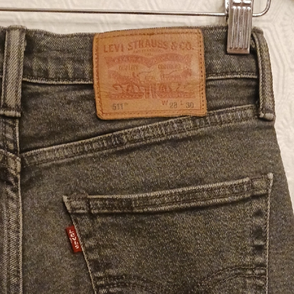 Levi's 511 Dark Gray Jeans 28x30